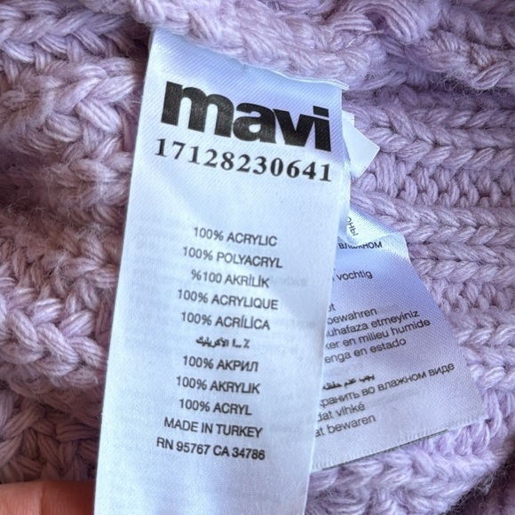 Mavi | Knit Lavender Cropped  Sweater - Picture 7 of 10